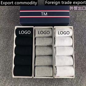 Tommy Herren Socken Tommy Außenhandel Socken Tommy verpackt vier Jahreszeiten Business Casual Mid-Ca  